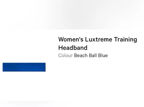 Lululemon Women's Luxtreme Training Headband Beach Ball Blue - Image 3