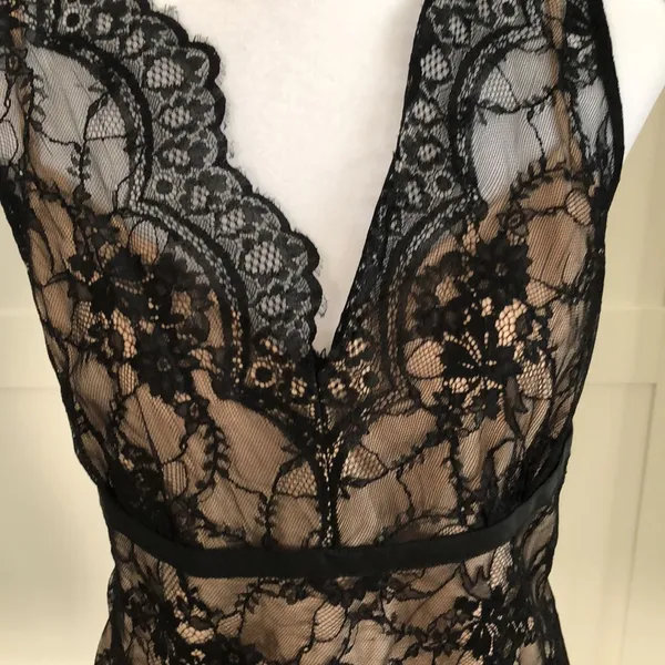 AT loft black lace W nude shell - Image 2