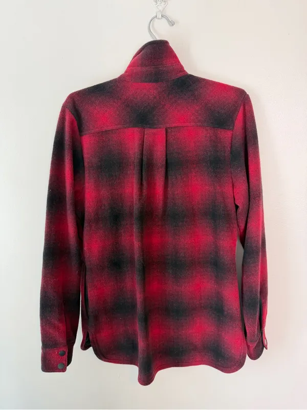 Smartwool Anchor Line Shirt Jacket Small Red Buffalo Check - Image 3