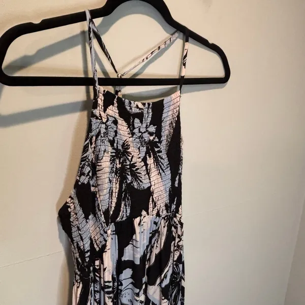 Free People Heat Wave Tropical Floral Print Smocked Maxi Dress - size Medium - Image 5