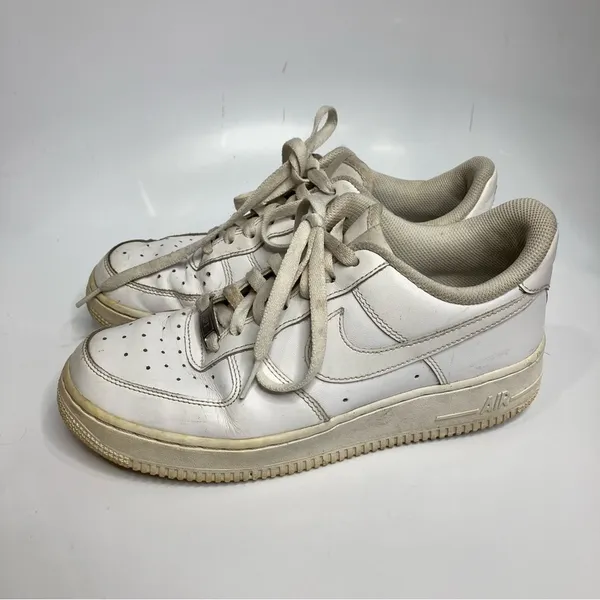 Nike Air Force 1 white sneakers‎ size 8.5 - Image 6