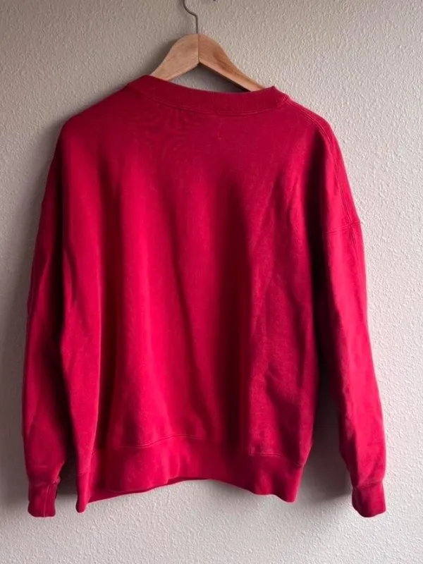 Jordan Red Crewneck Sweatshirt - Image 3