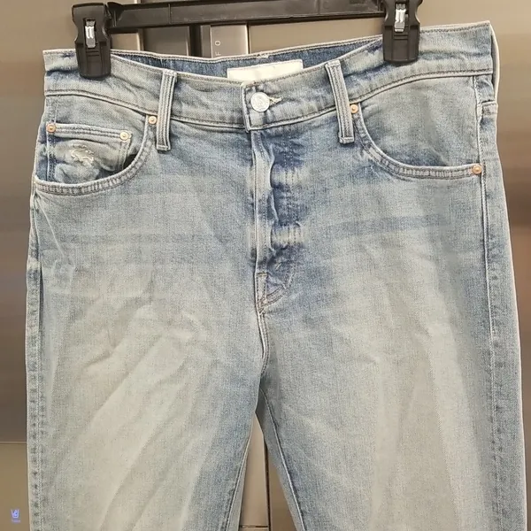 💕MOTHER SUPERIOR💕 Scrapper Ankle Jeans Light Wash Rigid Wild Calling 28 NWOT - Image 11
