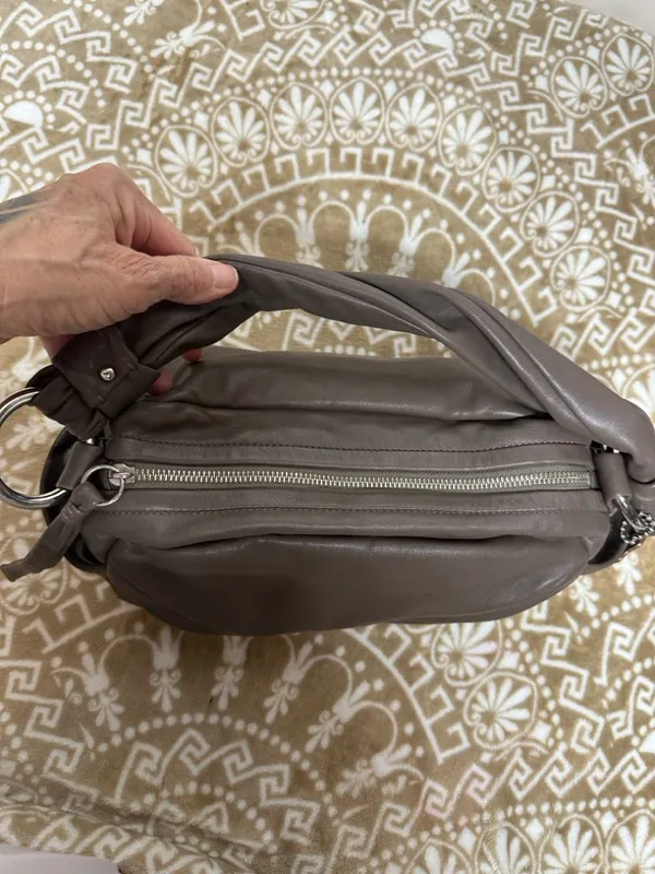Coach Y2k Parker Taupe Soho Pleated Leather Hobo Bag 13442 - Image 8