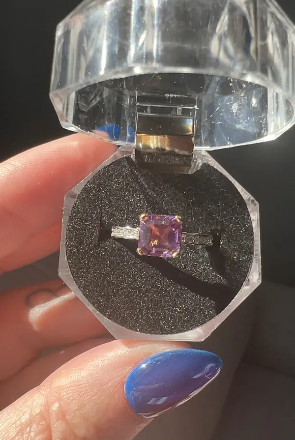 Amethyst Ring Sterling Silver 925 - Image 3