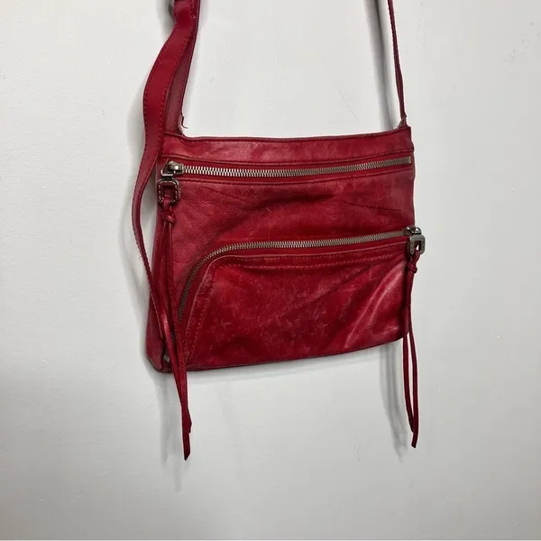HOBO red‎ leather crossbody bag small size - Image 2