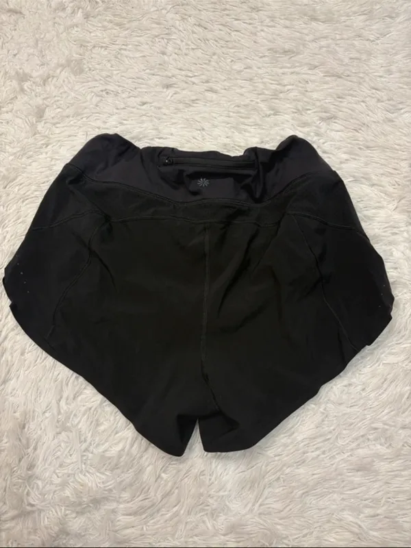 Athleta run with it black shorts - Image 2