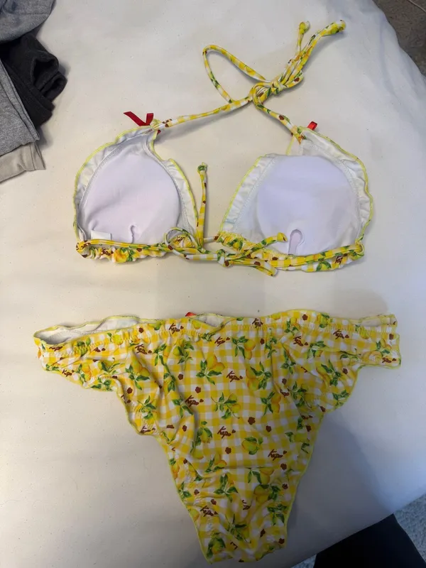 Yellow Bikini Shein Set - Image 4