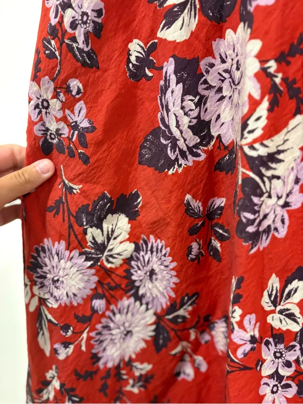 NWT Maeve by Anthropologie Red Floral Dress Size 2 - Image 5