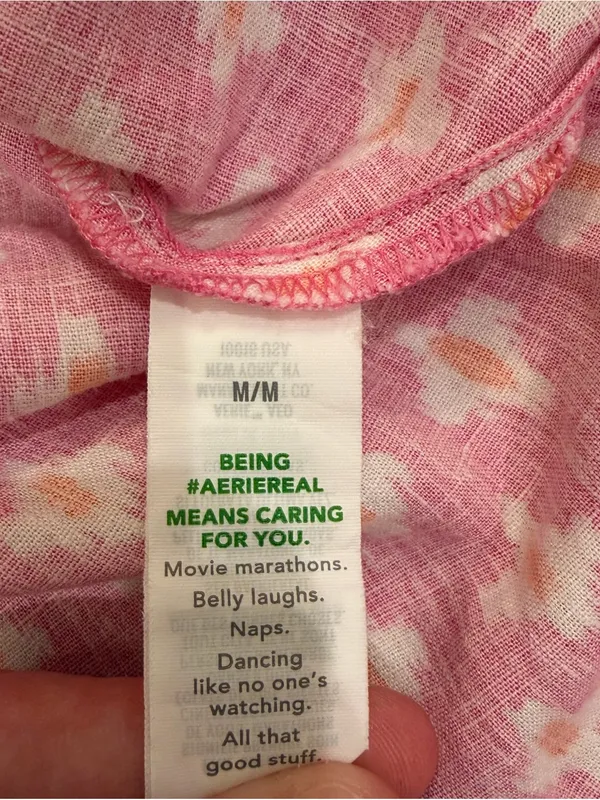 Aerie Pink Linen Blend Wrap Mini Skirt Ruffle Hem Cottagecore Medium - Image 11