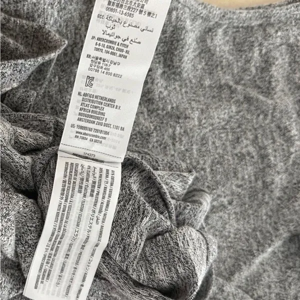 Abercrombie & Fitch Heather Gray Knotted Side Dress - Image 8