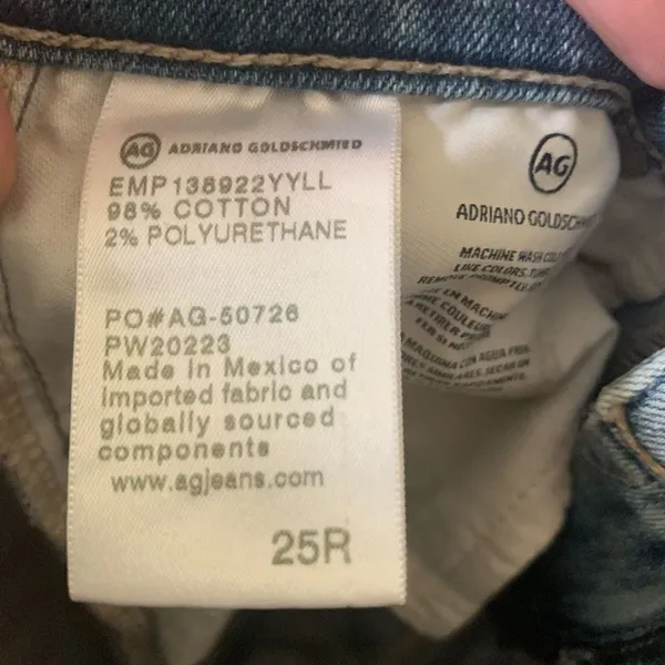 AG Adriano Goldschmied legging ankle super skinny wedgie 25 jeans - Image 5