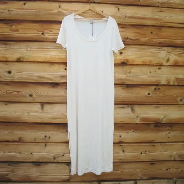 NWT Barefoot Dreams Malibu Organic Cotton T Shirt Midi Dress - Image 3