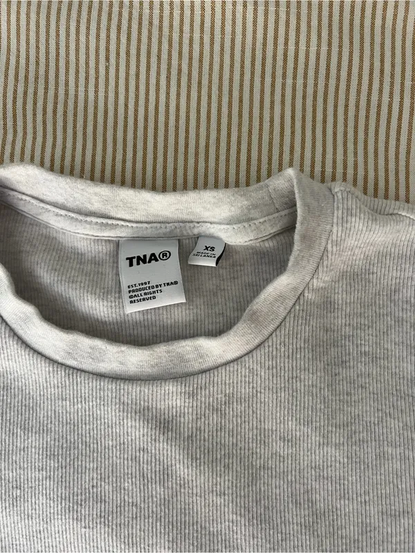 Aritzia TNA HomeStretch Rib Crew Waist T-Shirt - Image 3