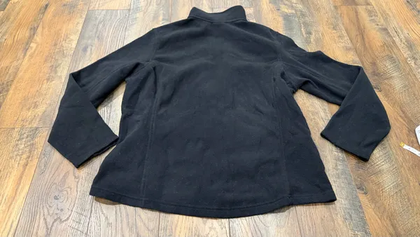 Land’s End Women’s Zip Up Fleece Jacket, Black, Size XL, Polartec - Image 8