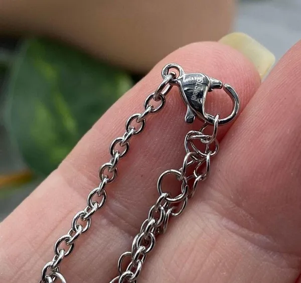 Stainless Steel Cross anklet - Image 4