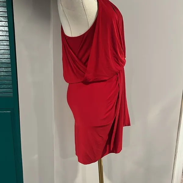 MISA NWT Domino Draped Mini Dress - small - Image 5