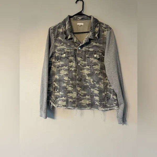Buckle Gilded Intent Washed Camo Canvas Hooded Jacket - Image 3