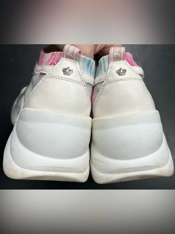 Juicy Couture Size 7.5 JC-Clarity Chunky Pastel Tie Dye Fashion Sneakers - Image 4