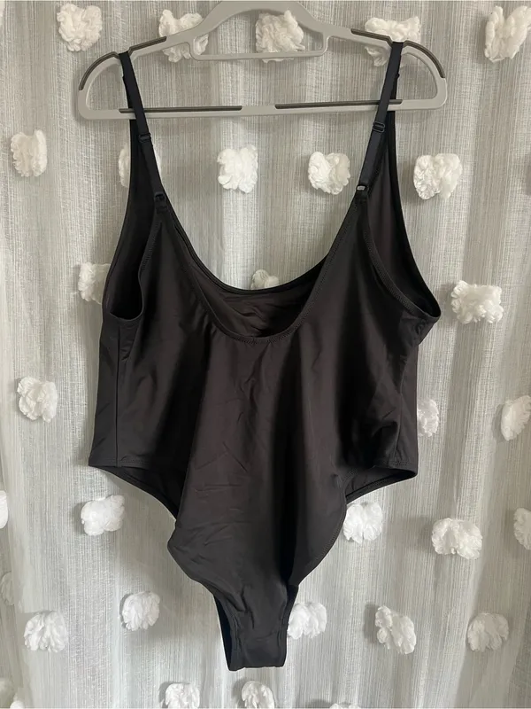 Skims Black Women's One-Piece swim scoop neck - Image 2