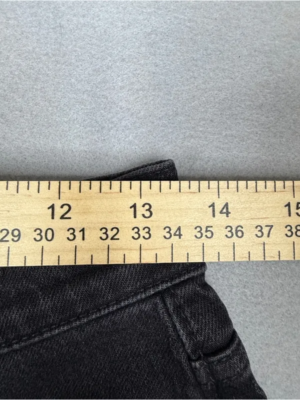 Madewell The 90s Straight Jeans Womens 26 Black High Rise 30” Inseam - Image 11