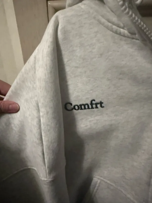 COMFORT zip up hoodie Gray - Image 2