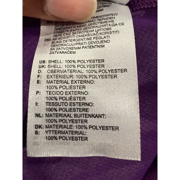Adidas Climachill Purple Short Sleeve Polo‎ Shirt Womens Performance Activewear - Image 6