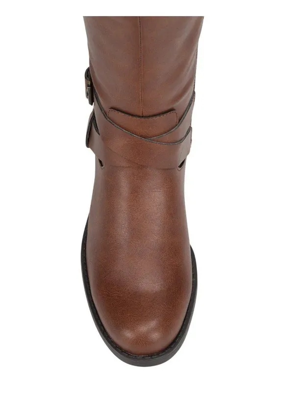 NEW Style & Co. Margoo Riding Boots Faux Leather 10021524100 Acorn Brown 6.5M - Image 6