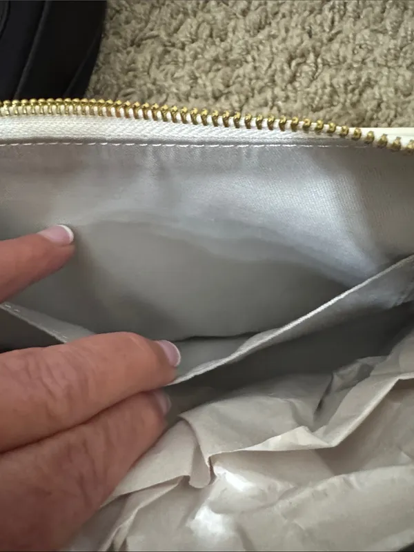 JW PEI Lily White Shoulder Bag with Gold Hardware - Image 6