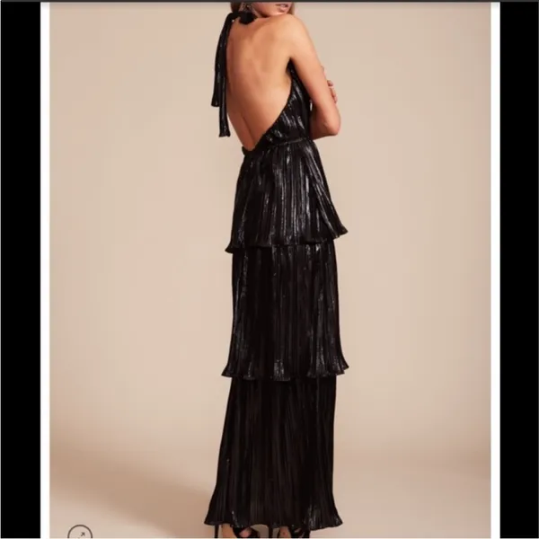 Womens Lioness 3 Tiered Pleated Maxi Dress - Image 3