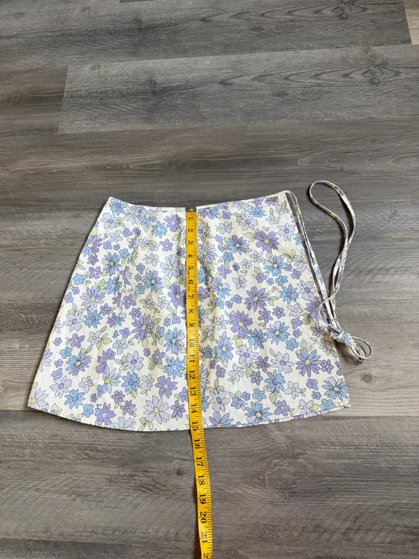 Peppermayo Wrap Floral Mini Skirt US 2 Feminine Spring Summer - Image 10