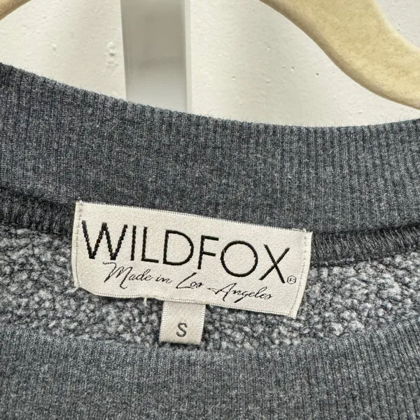 Wildfox Couture Multi Color Star Graphic Raglan Sweatshirt Gray Small Sample - Image 5