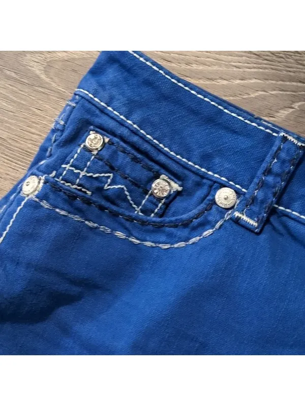 Miss Me Royal Blue Shorts Size 29 - Image 5