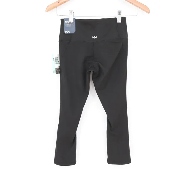 DSG Womens Momentum Capri High Rise Leggings Pure Black Size 2XS NWT - Image 7