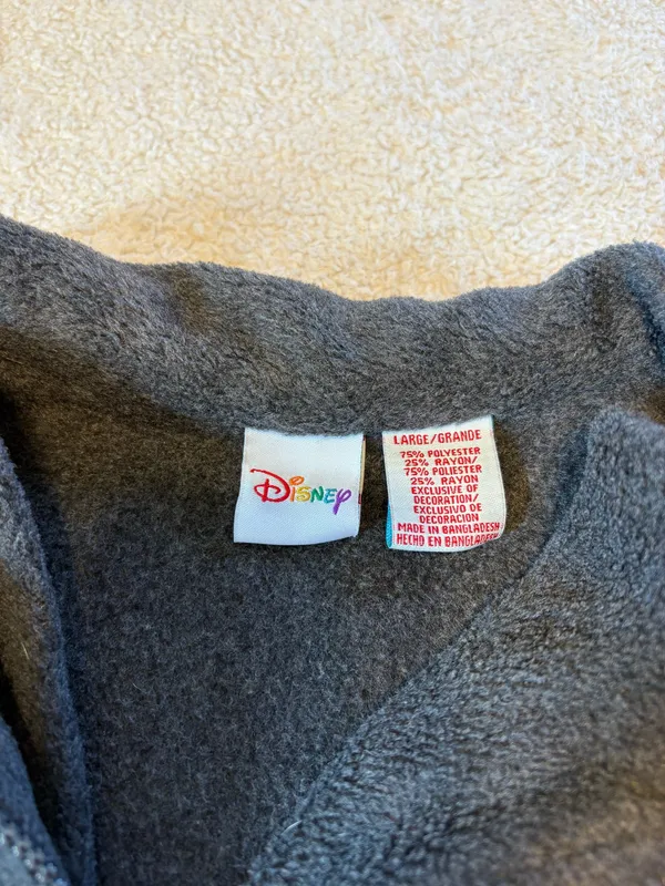 Vintage Disney Tigger Fleece 1/4 Zip Pullover - Image 3