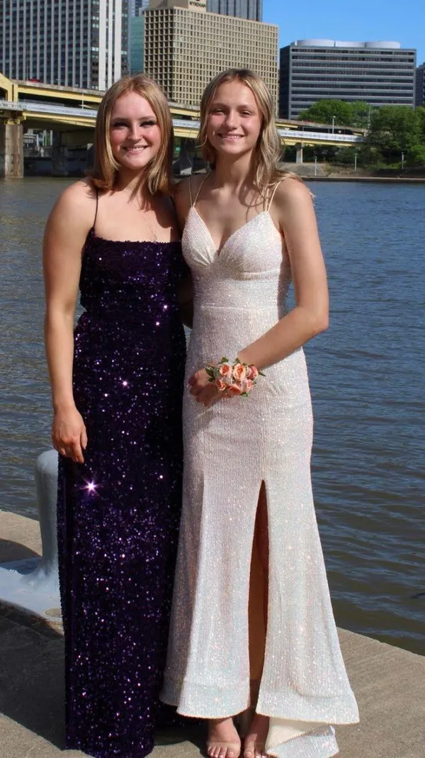 Sequin Prom Dress - Image 4