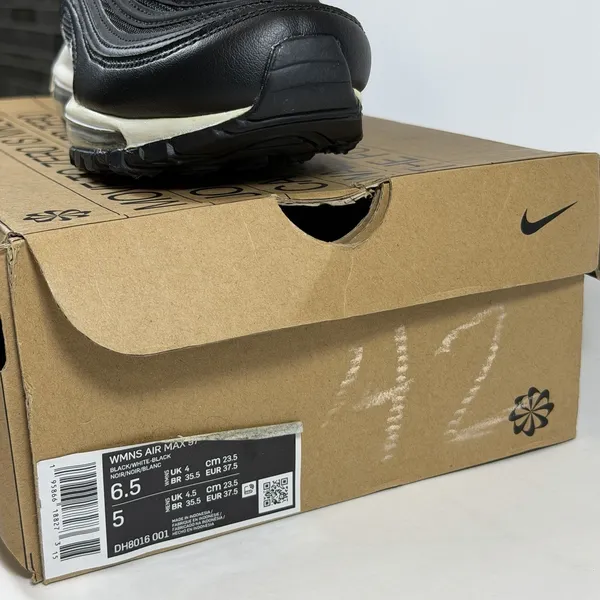 Nike Air Max 97 Men Size 5/Women 6.5‎ Black/White Retro Running Shoes DH8016001 - Image 3
