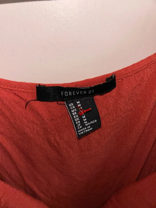 Off-Shoulder Burnt Orange Dress - Forever 21 - M/Medium - Image 3