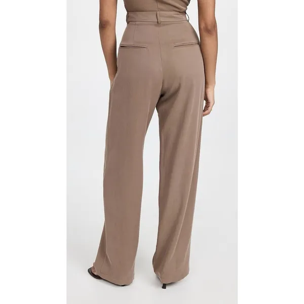 Reformation Mason High Waist Pleated Wide Leg Trouser 2P Office Career Business - Image 9