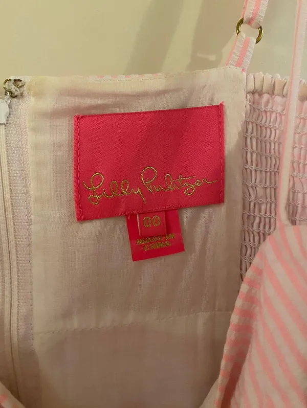 Lilly Pulitzer Seersucker Mini Dress - Image 3