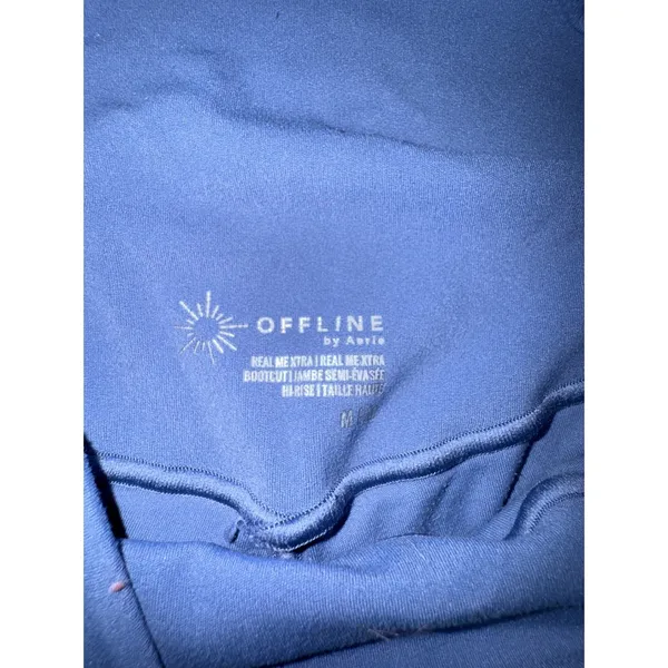 OFFLINE by Aerie Real Me Xtra Bootcut High Rise Blue Yoga Pants Size‎ Medium - Image 4