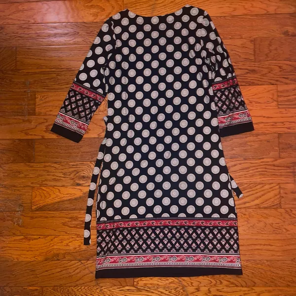 Julia black white and red dress - Image 2
