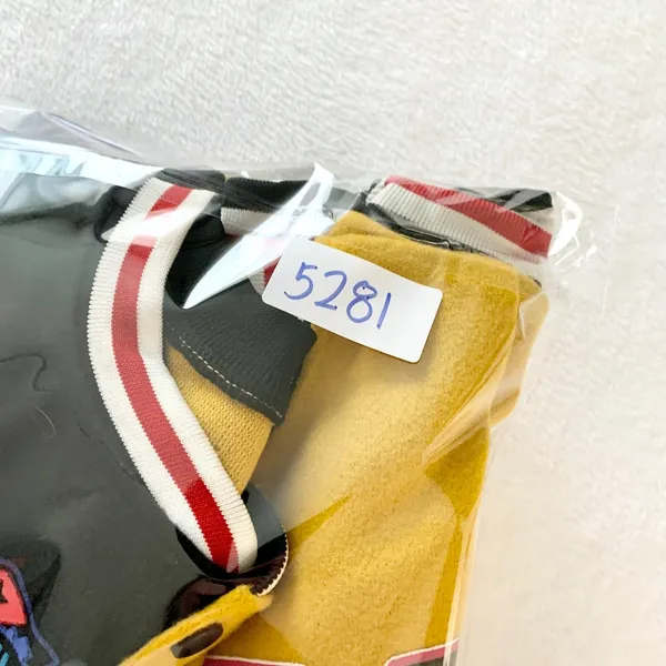 Unbranded Colorblock Varsity Jacket Women Sz M Multi-Color Y2K Patchwork Fleece‎ - Image 7