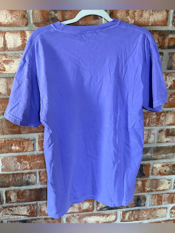 Comfort Colors Violet 'Spooky' Ghost Graphic Tee - Image 3