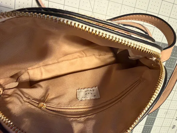 Faux Leather Crossbody A New Day Purse with Poppies - Image 3
