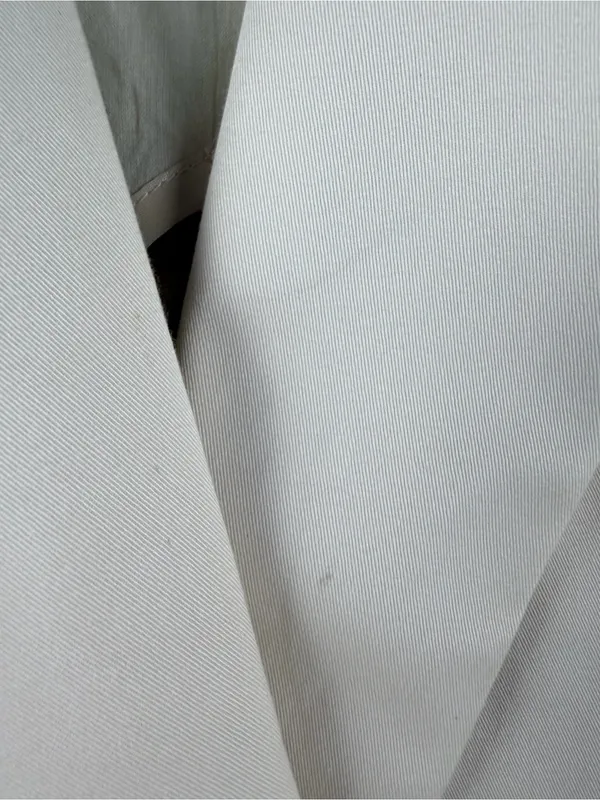J. Crew Double-breasted Alfie blazer in lightweight chino in cream size 12 READ - Image 4