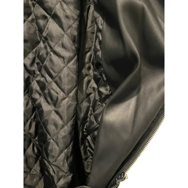 Dolls Kill Current Mood NWT Circuit Breaker Moto Trench Coat Sz XL Vegan Leather - Image 15