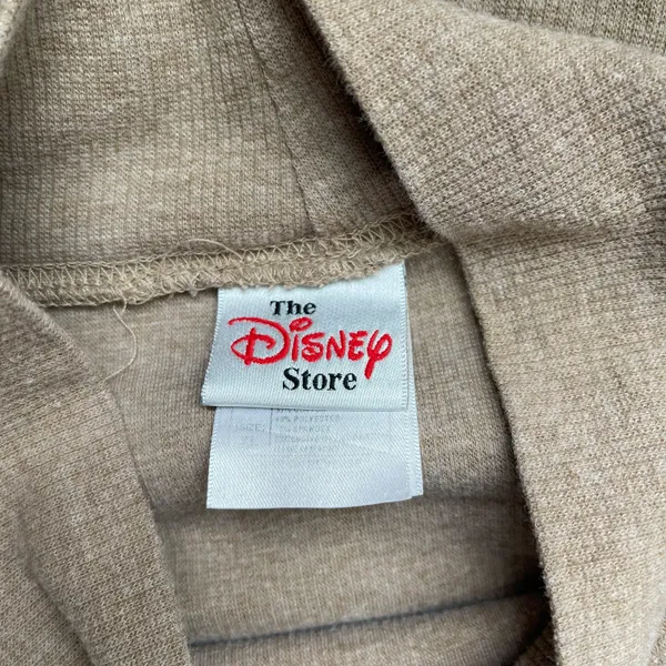 Disney Tan Embroidered Piglet & Eeyore Rib Turtleneck Sweater - Image 8