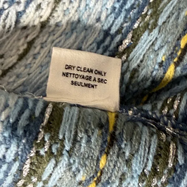 BDG Urban Outfitters Women Blue Striped Fair Isle Cardigan Sweater S NEW - Image 7