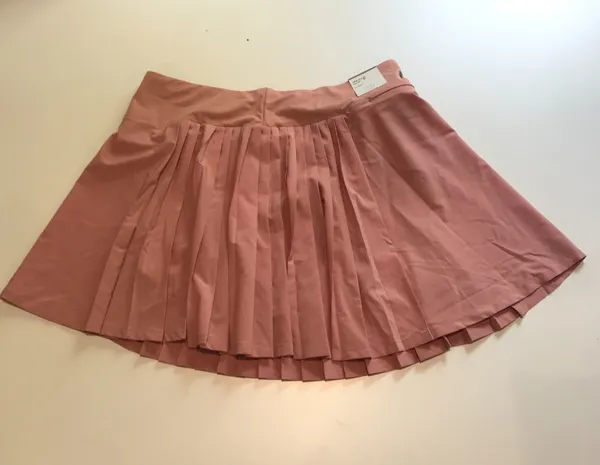 Calia Women's 14" Side Pleat Court Skort in Guava Pink Size XL NWT - Image 3